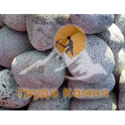 Галька круглая белая речная, фракция 150-200 мм