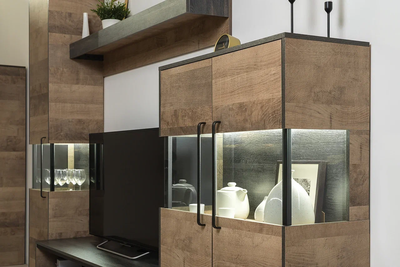 Гостиная Трувор, модульная, дуб гранж песочный, интра