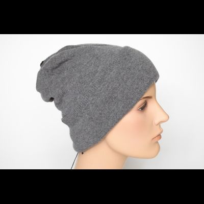 Шапка Vizio 1104 CRY с отворотом серая