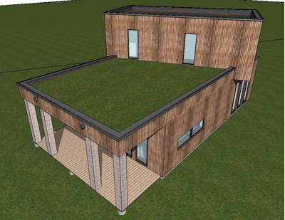 Двухэтажный дом с тремя спальнями 130м² (S69)