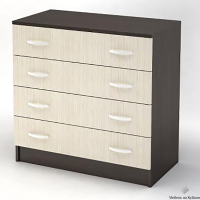 Бася (Басса) КМ 554м комод 4 ящика Венге/Белфорт