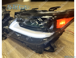 Фары Lexus LX 570 12-15 стиль LX600 бегающие