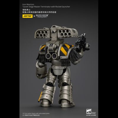 Осадный терминатор-титан Железных Воинов (Warhammer Horus Heresy) - КОЛЛЕКЦИОННАЯ ФИГУРКА 1/18 Tyrant Siege Master Terminator with Rocket Launcher (JT01482) - JOYTOY