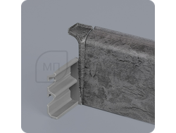 Плинтус из дюрополимера Comfort Classic 80 с внутренним углом