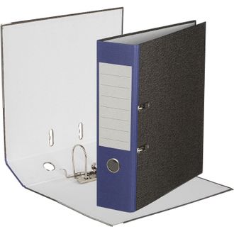 Папка-регистратор Attache Economy 80 мм, мрамор, с синим корешком, металлический уголок