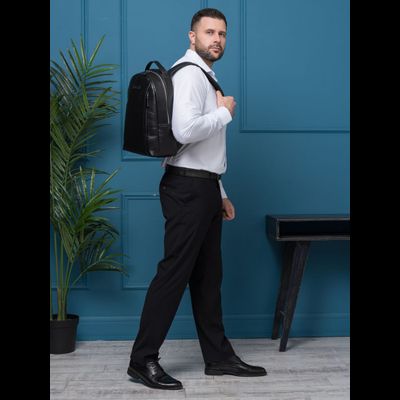 Кожаный рюкзак Ferramonti Premium black (арт. 3098-51)