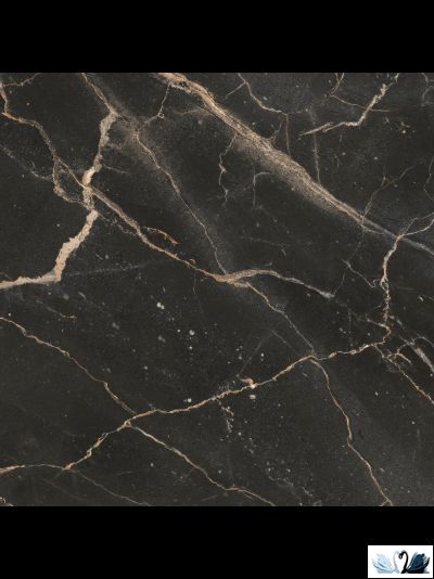 Керамогранит Eurotile Mirra Black Pol 60x60 см 7930138705320, черный, глянцевый