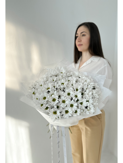 Букет из 15 кустовых хризантем