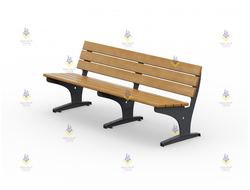 1657 Диван парковый тип 11