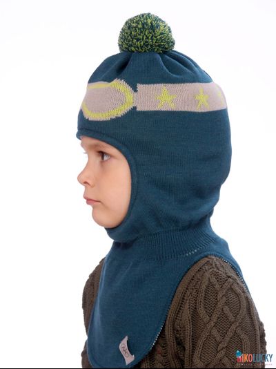 Шапка-шлем  21101-08, цвет сине-морской,серый, р. 48-50