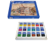 Краски акварельные художественные ГАММА "Студия", 18 цветов, кювета 2,5 мл, картонная коробка, 215003
