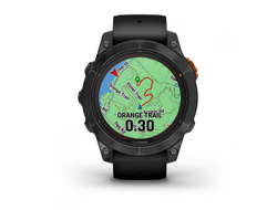 Умные часы Garmin Fenix 7 Pro Solar серый с черным ремешком (010-02777-01)