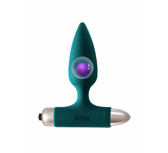 8015-02 АНАЛЬНАЯ ПРОБКА С ВИБРАЦИЕЙ SPICE IT UP NEW EDITION GLORY DARK GREEN