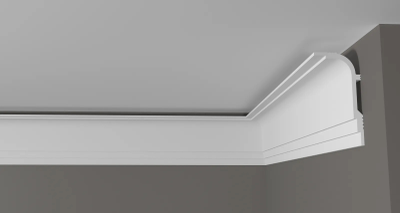 Потолочный плинтус DECOR-DIZAYN DD516, из дюрополимера, под покраску, ударопрочный, 2 метра