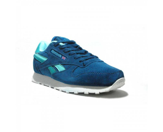 Женские кроссовки REEBOK CLASSIC замшевые голубые