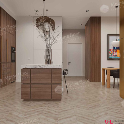 SPC ламинат Alpine Floor Chevron Гикори ECO 18-21 MC 43 класс толщина 5.0 мм