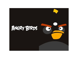 Обложка для паспорта Angry Birds черная птица