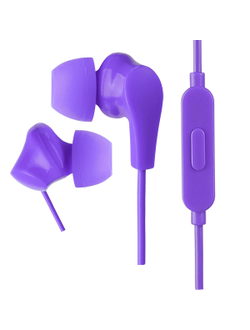 Perfeo наушники внутриканальные c микрофоном «ALPHA» фиолетовые (PF_A4939)