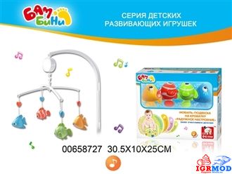 Музыкальная карусель Бамбини на кровать заводная  в кор. (S+S Toys) арт.00658727