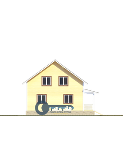 ДЖ-04 ГАБАРИТНЫЕ РАЗМЕРЫ: (8Х8,5М) 1,5 ЭТАЖА, ОБЩАЯ ПЛОЩАДЬ: 142.5М²