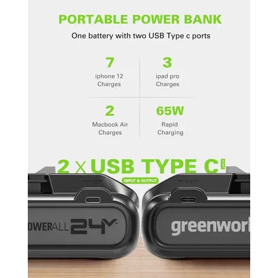 Аккумулятор Greenworks G24B4+ 4Ач
