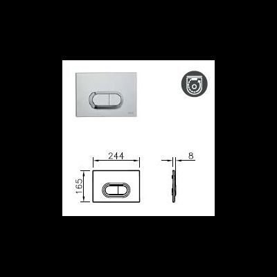 Комплект подвесного безободкового унитаза Vitra S50 Rim-Ex с сиденьем с микролифтом, инсталляцией и панелью управления, 9003B003-7201