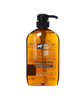 KUMANO YUSHI Horse Oil шапунь для восстановления ломких волос, 600 мл