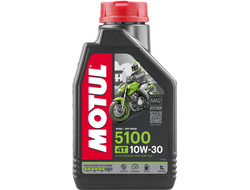 Масло моторное для 4-x тактных двигателей Motul 10W30 5100 4T SM/MA2 - 1 Л (104062)