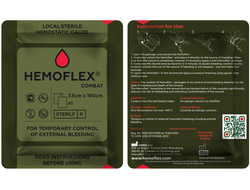 Кровоостанавливающий бинт Гемофлекс Комбат (гемостатическое перевязочное средство) нет в наличии