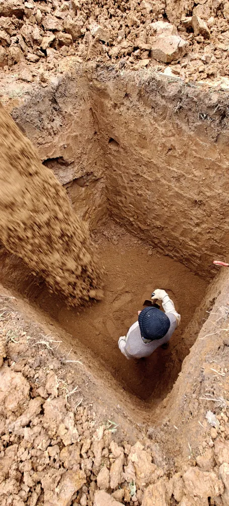 Подготовка песчаной подушки под септик