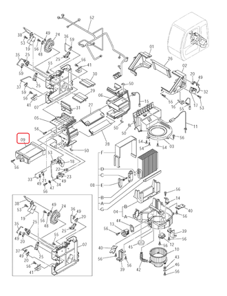 4464275  Радиатор отопителя для Hitachi