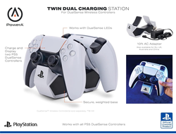 Зарядная станция PowerA PS5 Twin Charging для 2-х геймпадов Sony DualSense