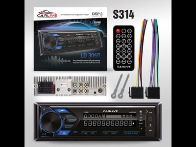 Автомагнитола CarLive LD3060 LED.2USB.BT.TF.FM.ISO.7RGB.6RCA