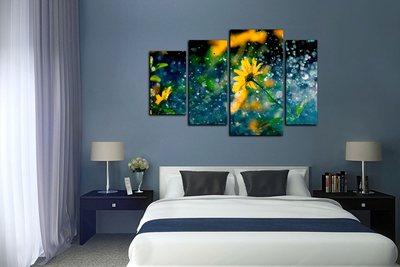 Модульная картина "Летний дождь"