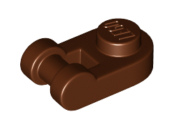 Plate, Round 1 x 1 with Bar Handle, Reddish Brown (26047 / 6153863)