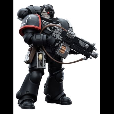 Интерцессор Гвардии Ворона (Warhammer 40k) - КОЛЛЕКЦИОННАЯ ФИГУРКА 1/18 Raven Guard Intercessors Brother Nax (JT4607) - JOYTOY