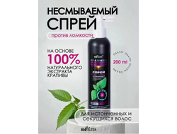 Спрей против ломкости  несмываемый истощенных  и секущихся волос 200мл БЕЛИТА КРАПИВА  АРГИНИН