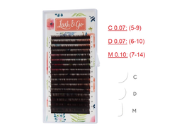 Ресницы коричневые Lash&Go «ЭСПРЕССО» - MIX (16 линий)