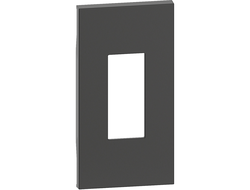 Лицевая панель розеток RJ, 2 модуля, черная - Bticino - Living Now KG07M2