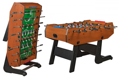 Игровой стол — футбол складной «Maccabi» (140×75×89, орех)