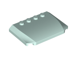 Wedge 4 x 6 x 2/3 Triple Curved, Light Aqua (52031 / 6186658)