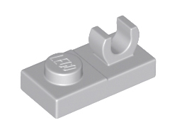 Plate, Modified 1 x 2 with Open O Clip on Top, Light Bluish Gray (44861 / 6326078)