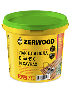 Лак для пола в банях и саунах «Zerwood»  0.9кг