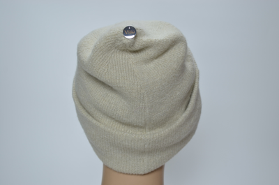 Визио шапка Италия 1425 с отворотом бежевая