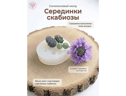 Силиконовый молд "Серединки скабиозы"