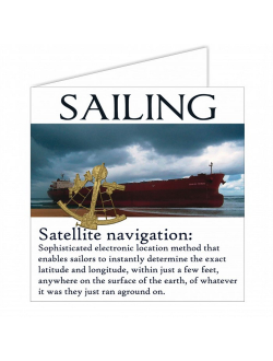 Открытка "Satellite Navigation" Nauticalia 3331 150x150мм