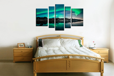 Модульная картина "Северное сияние"