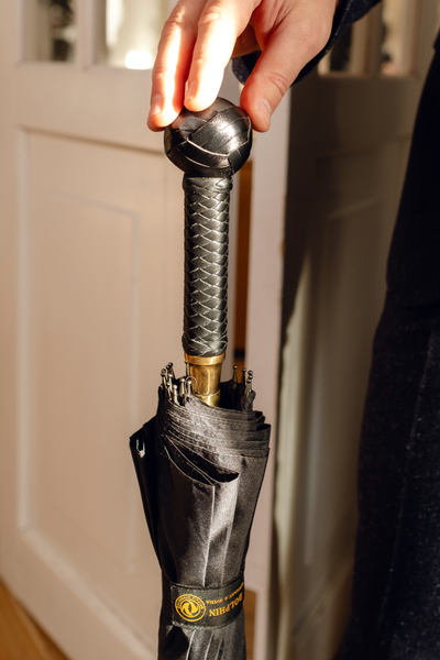 Зонт-трость "Кожаное плетение"