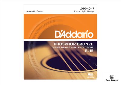 Струны для гитары D`ADDARIO EJ15 купить в музыкальном магазине domstereo.ru