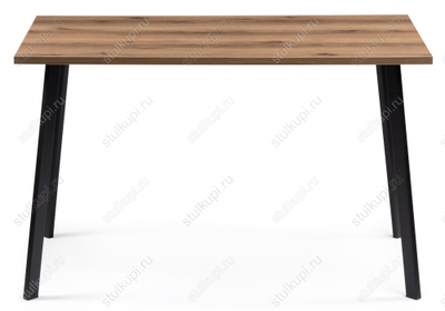 Стол Тринити Лофт 120 25 мм дуб делано темный / черный матовый